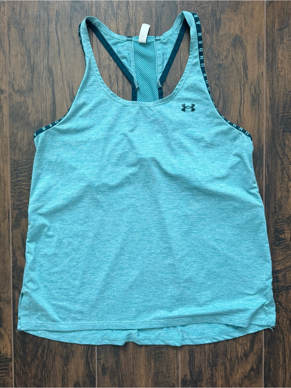Under Armour Size Small Blue Racer Back Tank Top